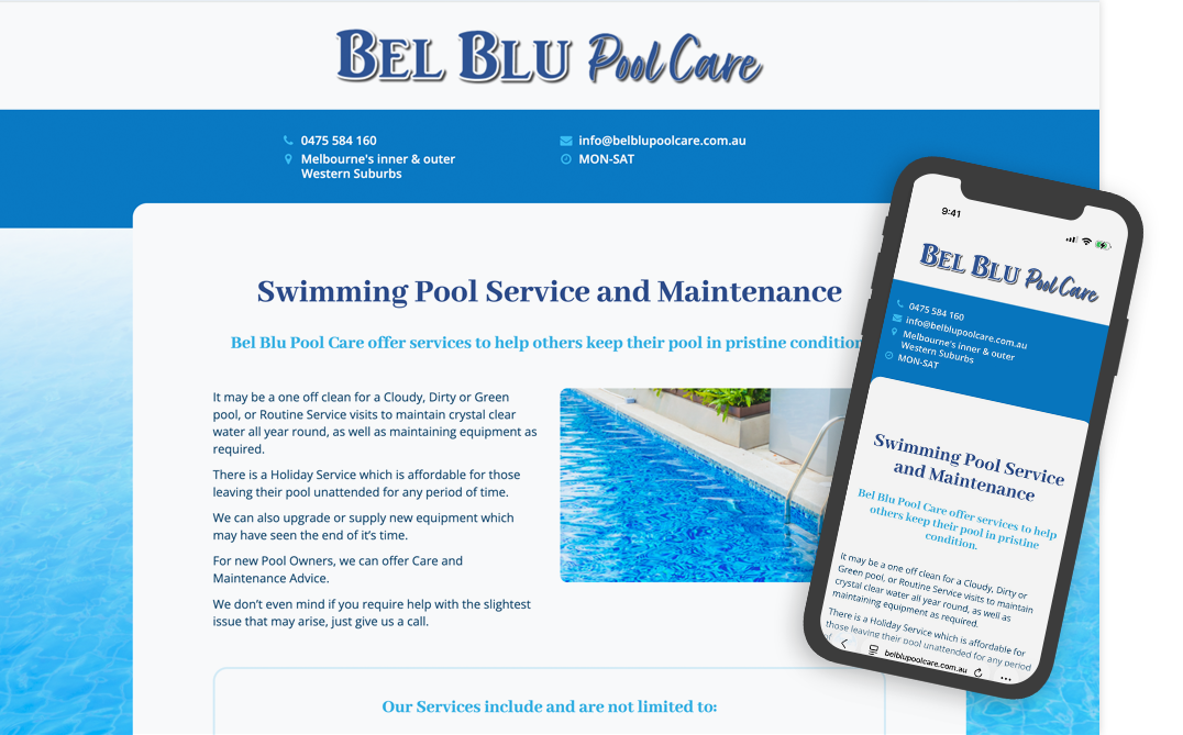 Bel Blue Pool Care Article